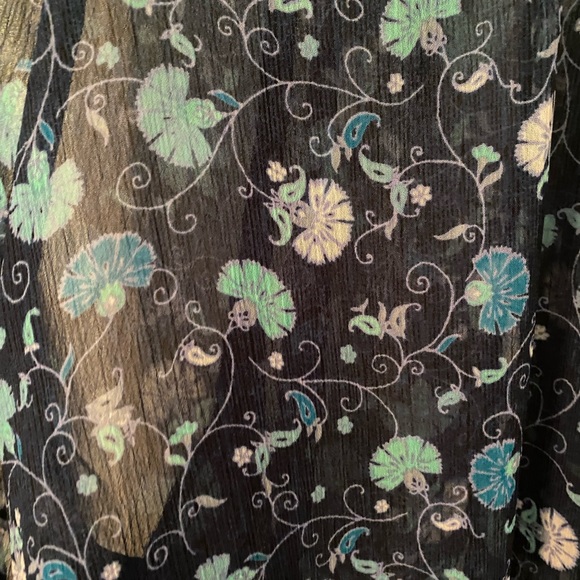 Canyon River Blues Flower Flowy Blouse - Picture 3 of 5